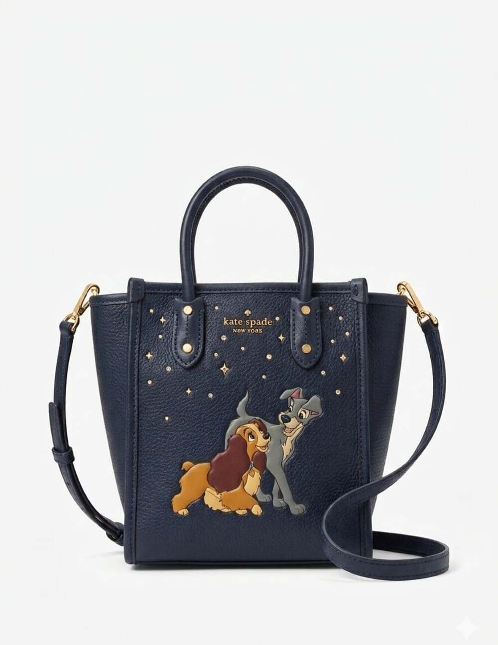 Disney x Kate Spade Lady & the Tramp Ella Mini Tote Crossbody Blue KH463